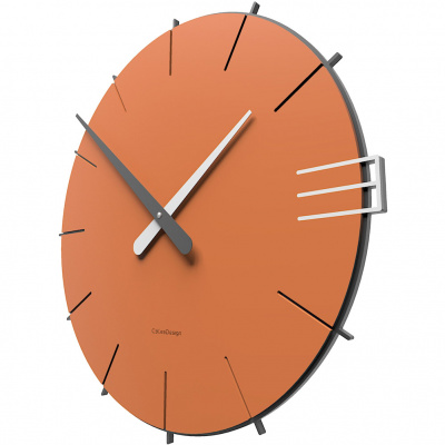 Zegar ścienny Mike CalleaDesign terakota 10-019-24