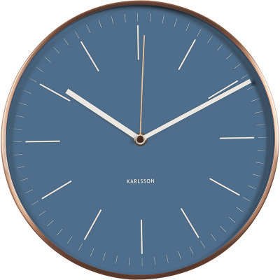 Zegar ścienny Minimal Karlsson niebieski KA5507BL