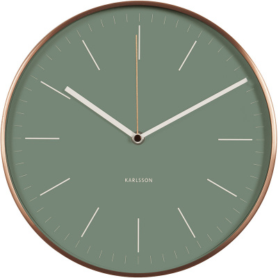 Zegar ścienny Minimal Karlsson zielony KA5507GR