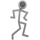 Zegar ścienny Mino CalleaDesign aluminium 10-012-2