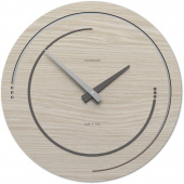 Zegar ścienny na dużą ścianę Sonar 46 cm CalleaDesign dębowy 10-134-83