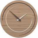 Zegar ścienny na dużą ścianę Sonar 46 cm CalleaDesign orzech włoski 10-134-85