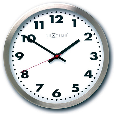 Zegar ścienny Nextime Arabic biały, 15cm 2517