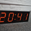 Zegar ścienny Nextime Big D czarny 3059
