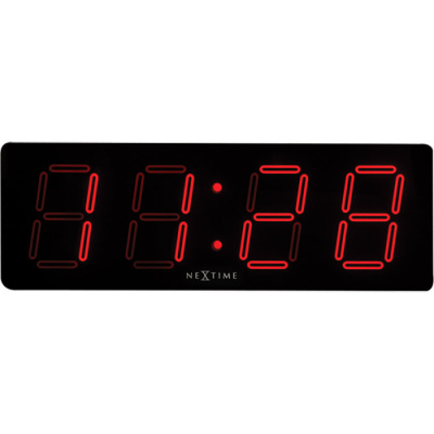Zegar ścienny Nextime Big D czarny 3059