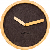 Zegar ścienny Nextime Calm 30 cm, brązowy 3155 BR