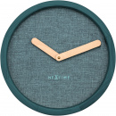 Zegar ścienny Nextime Calm 30 cm, turkusowy 3155 TQ