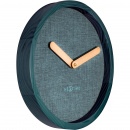 Zegar ścienny Nextime Calm 30 cm, turkusowy 3155 TQ