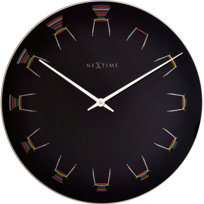 Zegar ścienny Nextime Chair duży 8139
