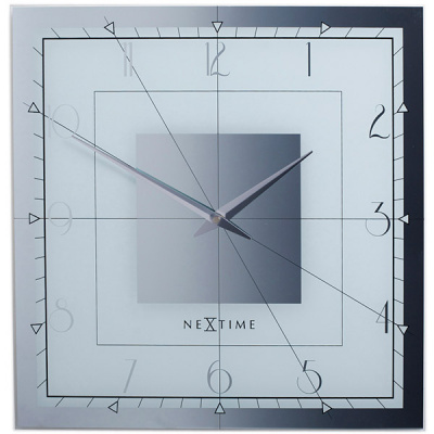 Zegar ścienny Nextime Fancy kwadratowy 8126