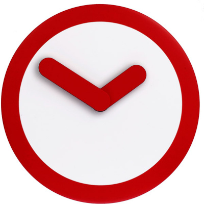 Zegar ścienny Nextime Focus jasno czerwony 2615 RO