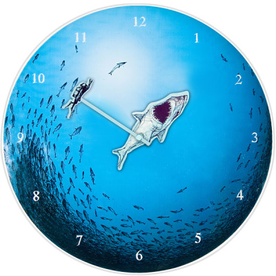 Zegar ścienny Nextime Jaws 8631
