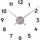 Zegar ścienny Nextime Mini Hands srebrny 3074 ZI
