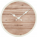 Zegar ścienny Nextime Plank 30 cm, jasny 3133 WI