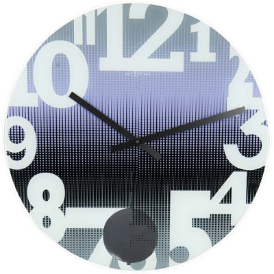 Zegar ścienny Nextime Swing fioletowy 8127 PA