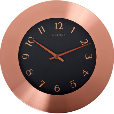 Zegar ścienny Nextime Winchester miedź 34cm 2978