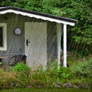 Zegar ścienny ogrodowy Aster imitacja kamienia Nextime 26 cm 4311