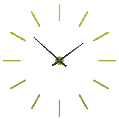 Zegar ścienny Pinturicchio duży CalleaDesign cedrowy-zielony 10-303-51