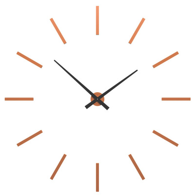 Zegar ścienny Pinturicchio duży CalleaDesign terakota 10-303-24