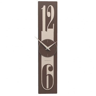 Zegar ścienny prostokątny Thin CalleaDesign brązowy 10-026-12