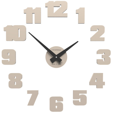 Zegar ścienny Raffaello mały CalleaDesign piaskowy 10-307-12
