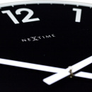 Zegar ścienny Reflect czarny Nextime 43 cm 8190 ZW