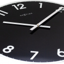 Zegar ścienny Reflect czarny Nextime 43 cm 8190 ZW