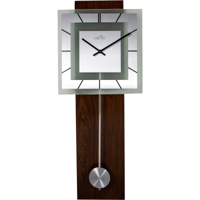 Zegar ścienny Retro z wahadłem sterowany radiowo Nextime 32 x 80 cm 3144