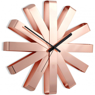 Zegar ścienny Ribbon Umbra miedziany 118070-880