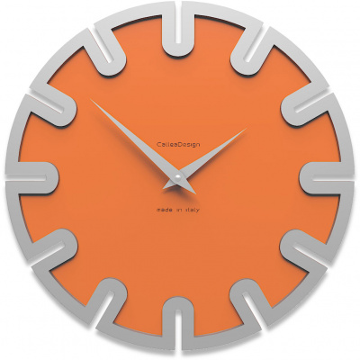 Zegar ścienny Roland CalleaDesign pomarańczowy 10-017-63