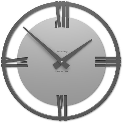 Zegar ścienny rzymskie cyfry Sirio38 CalleaDesign kolor aluminium 10-031-2