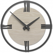 Zegar ścienny rzymskie cyfry Sirio38 CalleaDesign kolor dębowy 10-031-83