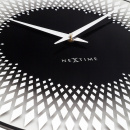 Zegar ścienny Sahara 43 cm Nextime kolor srebrny 8186 ZI