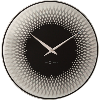 Zegar ścienny Sahara 43 cm Nextime kolor srebrny 8186 ZI
