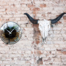 Zegar ścienny Sahara 43 cm Nextime kolor srebrny 8186 ZI