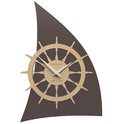 Zegar ścienny Sailing CalleaDesign jasny oczech 10-014-91