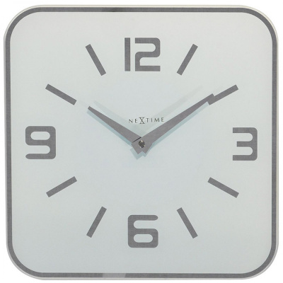 Zegar ścienny Shoko Nextime 43 x 43 cm, biały 8149 WI