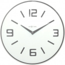 Zegar ścienny Shuwan Nextime 43 cm, biały 8148 WI
