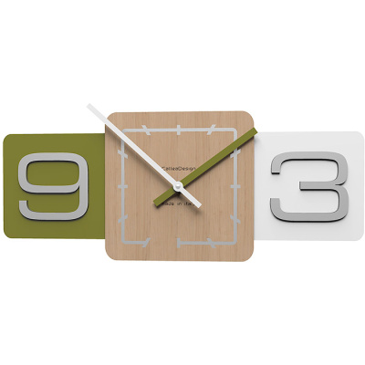 Zegar ścienny Sixty CalleaDesign oliwkowo-zielony 10-001-54