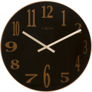 Zegar ścienny Smoky Mirror Nextime 43 cm, czarny 2472 ZW