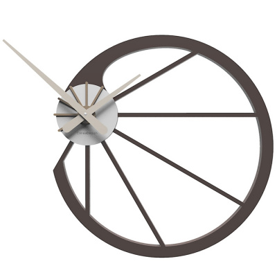 Zegar ścienny Snail CalleaDesign czekoladowy 10-118-69