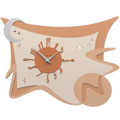 Zegar ścienny Space CalleaDesign różowo-piaskowy 10-111-21
