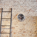 Zegar ścienny Station czarny cyferblat, cyfry arabskie Nextime 35 cm 3999 ARZW