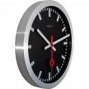 Zegar ścienny Station czarny cyferblat Nextime 35 cm 3999 STZW