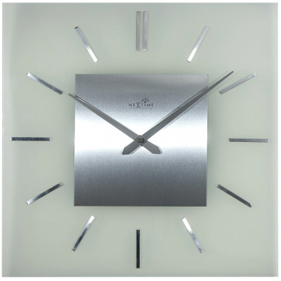 Zegar ścienny sterowany radiowo Stripe Nextime 40 x 40 cm 3148