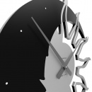 Zegar ścienny Sun & Moon CalleaDesign Swarovski crystals caffelatte 10-209-14