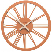 Zegar ścienny Tarquinio CalleaDesign terakota 10-114-24
