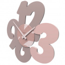 Zegar ścienny Transparencies CalleaDesign szara śliwka 10-105-34