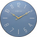 Zegar ścienny Trendy Dome Nextime 35 cm, niebieski 3158 BL