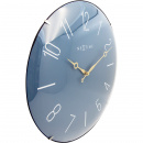 Zegar ścienny Trendy Dome Nextime 35 cm, niebieski 3158 BL